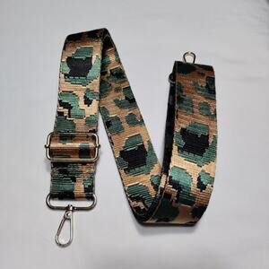 Replacement Detachable Adjustable Crossbody Bag Purse Strap Gold Leopard Camo